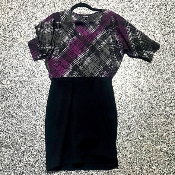 Le Château ✦ Plaid Purple Loose Fit Mini Dress (M) - Picture 1 of 5